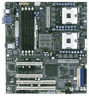 Intel SE7320SP2 Sun Prairie, iE7320, 4x DDR333 ECC, SATA RAID, int. VGA, USB2.0, GLAN, 2x sc604 800M - -