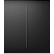 Ajax CenterButton (2-gang) - Center two-button, black - Socket Cover