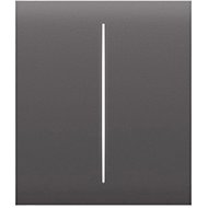 Ajax CenterButton (2-gang) - Center two-button, grey - Socket Cover