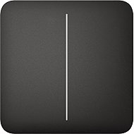 Ajax SoloButton (2-gang) - Separate two-button for LightSwitch, black - Socket Cover