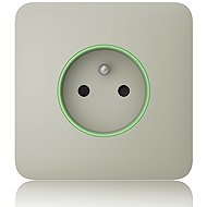 Ajax SoloCover (smart) - Separate Steckdosenabdeckung, Auster - Steckdosen-Abdeckung