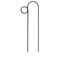 Botanopia Kovová vzpěra k rostlinám - očko, výška 30 cm, černá - Plant Support