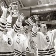 Ice Hockey World Championship 1972 - Prague (Czechoslovakia - USSR) - final - Gabriel Zelenay  Stanislav Sigmund