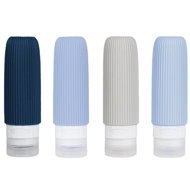 Kufryplus Travel silicone bottles XND41 blue 90 ml, set of 4 - Travel Bottles