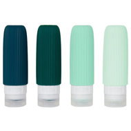 Kufryplus Travel silicone bottles XND42 jade 90 ml, set of 4 - Travel Bottles