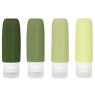 Kufryplus Travel silicone bottles XND43 green 90 ml, set of 4 - Travel Bottles
