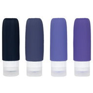 Kufryplus Travel silicone bottles XND44 purple 90 ml, set of 4 - Travel Bottles