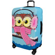 Kufryplus Suitcase cover Z129 Owlet M - Luggage Cover