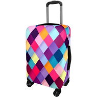 Kufryplus Suitcase cover Z226 Squares S - Luggage Cover