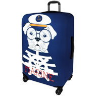 Kufryplus Suitcase cover Z242 Dog sailor L - Luggage Cover