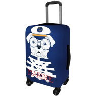 Kufryplus Suitcase cover Z242 Dog sailor S - Luggage Cover