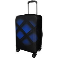 Kufryplus Suitcase cover Z248 Black and blue S - Luggage Cover