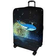 Kufryplus Suitcase cover Z303 Whale M - Luggage Cover