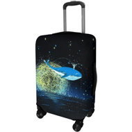 Kufryplus Suitcase cover Z303 Whale S - Luggage Cover