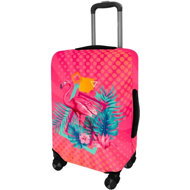 Kufryplus Suitcase cover Z371 Flamingo pink S - Luggage Cover