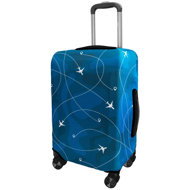 Kufryplus Suitcase cover Z669 Airplanes S - Luggage Cover