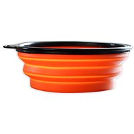 Akinu Folding bowl 800 ml orange - Travel Bowl for Dogs and Cats