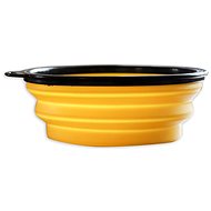 Akinu foldable bowl 500 ml light yellow - Travel Bowl for Dogs and Cats