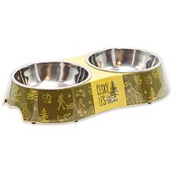 Akinu Czech Forest melamine bowl with stainless steel insert M 2 × 400 ml green - Dog Bowl
