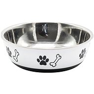 Akinu Miska nerez/plast bílá protiskluz. 450 ml - Dog Bowl
