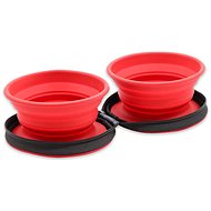 Akinu Czech Forest Travel bowl rosehip red - Travel Bowl for Dogs and Cats