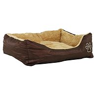 Akinu Nylon&fleece 4-square bed S 61 × 48 cm brown - Pet Bed