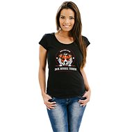 STRIKER Women's Jack Russell Terrier T-shirt Color: Black, Size: M - T-Shirt
