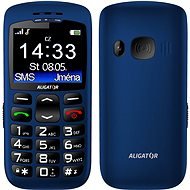 Aligator A670 Senior Blue + Charging Stand - Mobile Phone
