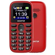 Aligator A510 Senior Red + Desktop Charger - Mobile Phone