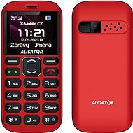 Aligator A720 4G Senior červený + nabíjací stojanček - Mobilný telefón