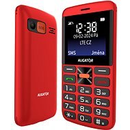 Aligator A910 Senior červený + nabíjací stojan - Mobilný telefón