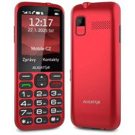 Aligator A930 GPS 4G 4G Senior, piros + töltőállvány - Mobiltelefon