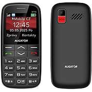 Aligator A770 Senior black + table charge. - Mobile Phone