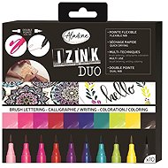 Aladine Watercolour brush markers 10 colours - Felt Tip Pens