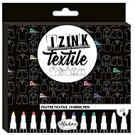 Aladine Textile Markers 12 colours - Felt Tip Pens