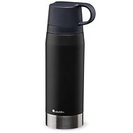ALADDIN CityPark Thermavac™ Twin Cup 1 l stainless steel thermos with two cups Lava Black - Thermos