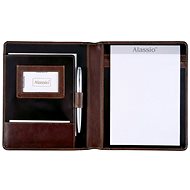 Alassio Conference folders A5 Monaco, brown, leather - Document Folder