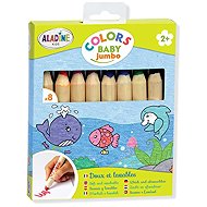 ALADINE Crayons for little ones 8 pcs - Coloured Pencils