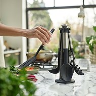 JOSEPH JOSEPH 10567 Elevate Kitchen Tool Set with Silicone/Steel Stand - Kitchen Utensil Set