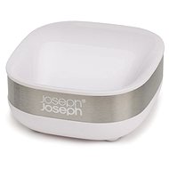 Soap dispenser Joseph Joseph Slim Steel 70533, stainless steel/plastic, white - Soap Dish
