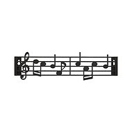 Balvi Music 27445, metal, w.21 cm, black - Key Holder