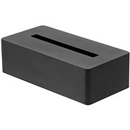 Paper napkin dispenser Yamazaki Tower 4216, metal, black - Tissue Box