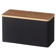 Tray Yamazaki Rin 4807, metal/wood, black - Storage Container