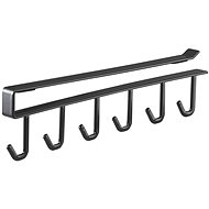 Kitchen tool hooks under cabinet Yamazaki Tower 7118, black - Kitchen Holder