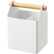 Yamazaki Tosca 4151, metal/wood, h.14,5 cm, white - Pencil Holder