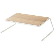 Yamazaki Tosca 2446 metal/wood plate rack 26,5 cm white - Kitchen Organiser