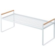Yamazaki Tosca 3803 metal/wood kitchen shelf 60 cm white - Kitchen Organiser