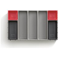 Joseph Joseph Variable drawer organiser Duo Blox 7 85190, grey/red - Cutlery Tray