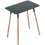 Yamazaki Odkladací stolík Plain 3508, kov/drevo, čierny - Odkladací stolík