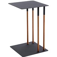 Yamazaki Odkládací stolek Plain 4804, kov/dřevo, černý - Side Table